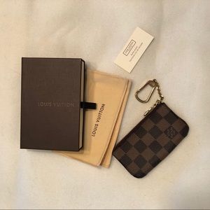 Louis Vuitton Key Pouch Damier Ebane